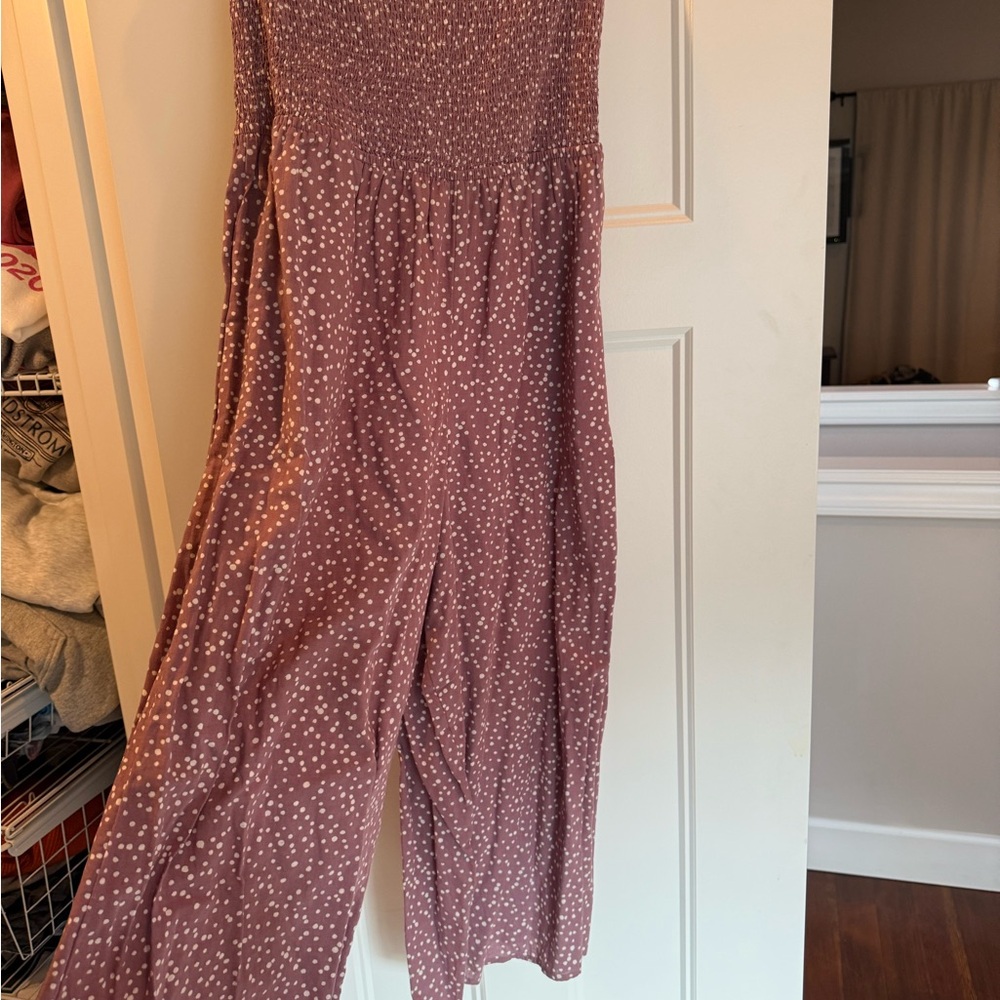O'Neill Dusty Pink Jumpsuit with White Dots